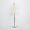 Vitrine de Loja de Roupas Manequim Feminino de Meio Corpo Suporte Manequim de Exibição para Roupas e Lingerie Manequim de Corpo Inteiro para Vestido de Noiva Adereço