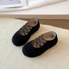 Zapatos Planos de Ballet para Niñas 2026, Zapatos Mary Jane, Nuevo Estilo Otoño, Con Cordones Suela Suave, Zapatos Pequeños de Cuero Retro Francés