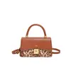 Bolso Casual Retro de Moda 2025 Invierno Nuevo Elegante Versátil Bolso de Hombro Retro de Gama Alta Bolso Cuadrado Pequeño Cruzado
