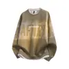 Moletom Masculino Primavera e Outono Novo Estilo Manga Longa Moda Jovem Tendência Marca Multicor Top Gola Redonda Pulôver Moletom Camiseta para Homens
