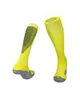 Calcetines de Fútbol con Suela de Toalla Engrosada, Largos Transpirables, Absorbentes de Humedad, Antideslizantes para Deporte, Calcetines de Fútbol Rayados para Niños que Cubren la Rodilla
