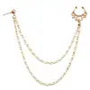 Joyería Transfronteriza Europea y Americana Simple Elegante Flor de Goteo de Aceite Decoración Nasal Sin Perforación Callejera Moderna Diamante de Imitación Clavo Nasal Personalizado Aro Nasal para Mujeres
