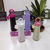 Vaso Termo de Acero Inoxidable para Niñas de Aspecto Elegante y Simple con Asa de Pétalo, Grueso, al Vacío, Portátil para Viaje al Aire Libre