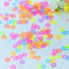 Pacote de 2g Lantejoula Colorida Fluorescente 4mm Flor de Ameixa para Nail Art Flor Pequena Colorida Mista Decoração de Lantejoula para Nail Art com Furos