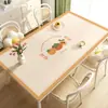 Toalha de Mesa de Luxo Leve e de Alta Qualidade, Jogo Americano de Mesa de Jantar Cartoon, Impermeável, à Prova de Óleo, Não Lavável, Tapete Anti-Escaldante, Tapete de Proteção para Mesa de Centro