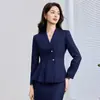 Roupa Profissional para Deslocamento para o Trabalho, Escritório e Atendimento ao Cliente, Uniforme de Comissário(a) de Bordo, Novo Terno Cinza Feminino Outono/Inverno 2026
