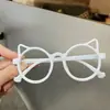 Gafas de Sol para Niños Sin Lentes Bebé Súper Lindas Estilo Orejas de Gatito Montura de Gafas Casual de Moda para Niños y Niñas