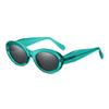 Gafas de Sol Ojo de Gato Transfronterizas 2024 para Mujer, Gafas de Estilo Europeo y Americano, Armazón de Metal, Patillas de Acetato, Gafas de Sol Polarizadas, Protección UV