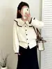 Casaco Suéter Gola Boneca Transfronteiriço Outono/Inverno 2026, Corte Amplo, Elegante, Cardigan de Tricô Casual para Mulheres, Estilo Outono