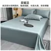 Lençol de algodão de fibra longa de Xinjiang de alta qualidade, peça única, conjunto de três peças 100% algodão, cetim 100% algodão, capa de edredom espessa de peça única/dupla