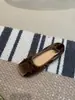 Zapatos de ballet planos súper suaves, tendencia 2026 nuevo estilo coreano, zapato de noche elegante y suave con lazo de terciopelo y punta cuadrada