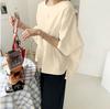 Camisa de Algodón Lino Estilo Japonés Retro Holgada Estilo Perezoso Adelgazante Camisa Casual Top Combinable