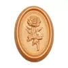 Ahora el relieve de cera tela ovalada rosa flor pegatina de pintura sello de pintura pegatina para sellar sobres multicolor