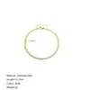 Estilo Frío Minimalista Japonés y Coreano Cadena Sencilla de Circonita de una Sola Fila Moda de Lujo Ligero Joyería de Moda de Gama Alta Venta al por Mayor en Stock