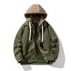 Comercio exterior otoño delgado para hombre casual suelto deportivo con capucha para exteriores chaqueta de trabajo juvenil chaqueta de estudiante
