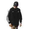 Sudadera Retro de Rayas Gruesas para Hombre Primavera y Otoño 2025 Nueva Moda Estilo Americano Marca Popular Holgada Talla Extra Parte Superior Chaqueta para Hombre
