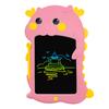 Placa de escrita LCD colorida de gato de desenho animado de 10 polegadas, placa de desenho para grafite de proteção ocular infantil, placa de escrita de energia luminosa eletrônica LCD