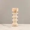 Moderno Simples Estilo Silencioso Mármore Bambu Castiçal Ornamentos Modelo Quarto Restaurante Hotel Sala de Estar Decorações para Casa