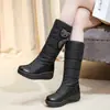 Botas tamanho 40-44 botas de neve comércio exterior sapatos femininos novas botas femininas sola grossa botas de algodão botas de pluma uma geração de pelo