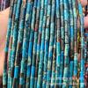 4 * 13mm natural imperador tubo de pedra contas soltas contas diy artesanal frisado pedra natural cilíndrica barril contas espaçador contas