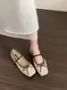 Sapatos Mary Jane Rasos Estilo Retro Leopardo Coreano para Mulheres, Novo Modelo 2026, Estilo Suave para a Noite com Laço, Sapatilhas