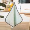 Paño de cocina para limpieza de platos con diseño de piña, absorbente, sin pelusa, pequeño, cuadrado, para colgar, de polar coral