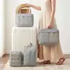 Bolsa de almacenamiento para viaje con superficie de malla, organizador de equipaje compresible, bolsa de almacenamiento portátil para ropa, ropa interior y zapatos