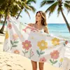 Nueva Toalla de Playa de Microfibra Estampada con Diseños Personalizables, Exportación Transfronteriza de Poliéster-Nailon Toalla de Baño Grande