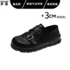 Mocassins de couro macio estilo retrô para mulheres, nova coleção de outono 2026, sapatos pequenos de couro pretos estilo JK, sola macia, confortáveis de usar, sapatos de calçar