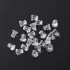 Tampões de Ouvido de Silicone DIY, Tampões de Ouvido Transparentes, Acessórios de Joia DIY, Stoppers para Brincos, Tampões Traseiros Transparentes Antiderrapantes, Tampões de Ouvido de Hambúrguer