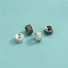 Plata Esterlina S925 Accesorios para Pulsera de Xizang Rueda Xiangyun Cuentas Separadoras Cuentas Sueltas Pulsera de Cuentas de Cristal DIY Separador