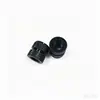 Em estoque, disponível para compra direta: Porca M8*13.1, liga zinco-níquel, preto brilhante, porca de inserção com furo passante e rosca externa recartilhada