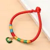 Festival do Barco-Dragão Linha de Cinco Cores Corda Colorida Pequeno Zongzi Pulseira Desenho Animado Feito à Mão Trançado Corda de Mão para Adultos e Crianças