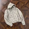 Sudadera cárdigan con capucha para hombre, estampado de leopardo, top moderno de corte holgado para otoño e invierno, chaqueta con cremallera de alta gama estilo americano