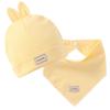 Yiwu Gorros para Bebé al por Mayor Gorros de Algodón para Recién Nacidos Gorros de Conejo para Bebés Conjunto de Gorro y Pañuelo para la Cabeza para Bebé
