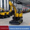 Fabricantes fornecem pequena escavadeira de esteira de 1 tonelada para escavação rural subterrânea de irrigação e drenagem, escavadeira para pomar e estufa