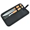Kit de Herramientas de Cocina de Madera para Camping BBQ Combinación de Herramientas BBQ Bolsa de Almacenamiento para Picnic al Aire Libre Tenedor Pala Pinza Amazon