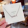 Collar de Acero de Titanio con Corazón de Amor de Moda que No se Desvanece para Mujer Diseño de Joyería Nicho de Verano Colgante Cadena Clavicular de Alta Gama Venta al por Mayor