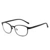 Gafas Miopía Anti-Luz Azul Tr90 para Ver Teléfonos Móviles y Jugar en Computadoras para Proteger los Ojos para Hombres y Mujeres, Lentes Planos con Montura Negra y Montura Grande