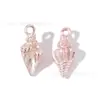Concha Caracola Pedrería Fluorescente Accesorios de Joyería Transfronterizos Colgante de Aleación DIY Lanyard para Teléfono Colgante para Llavero Hecho a Mano