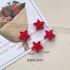 Serie de colores de pintura navideña de dibujos animados, árbol de Navidad, esponja, cuentas de bebé, pulsera DIY, cadena para teléfono móvil, accesorios de cuentas