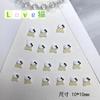 12 Preto e Branco Bonito Dos Desenhos Animados Hello Kitty Nail Art Acessórios Pouco Vermelho Equitação Livro Explosões Internet Celebrante Broca Do Prego