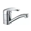 Grifo Giratorio de Caño Largo Transfronterizo, Grifo de Lavabo Caliente y Frío de Escritorio, Grifo de Agua Caliente y Fría de Base de Herradura de Agujero Único