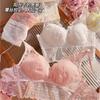 Maravilha Floral # Lingerie Sexy Doce e Pura de Renda para Mulheres, Fina, Sem Aro, Retratora de Seios e Sutiã com Costas Lindas