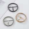 Fivela Redonda de Metal com Pérola para Lenço no Atacado, Fivela Estilosa para Lenço de Seda, Botão de Canto para Barra de Camiseta