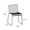 Cadeira de Jantar para Casa Estilo Nórdico B&B Cadeira de Designer Estilo Retrô Café de Influenciador Varanda Externa Cadeira de Lazer