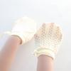 Guantes para Bebé Anti-Rayaduras en la Cara Verano Finos Transpirables Masticables Recién Nacido Artefacto Anti-Rayaduras Cubiertas para Manos y Pies de Bebé