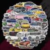 52 Piezas Calcomanías Deportivas Modificadas JDM para Coche de Carreras Retro Calcomanías Decorativas Impermeables para Maletero Casco DIY Venta al por Mayor