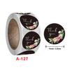 Explosões por atacado rolo de papelão de cobre graças ao padrão de flor etiqueta adesivo de decoração 500pcs/Roll