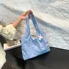 Bolsa de chaleco de arena movediza portátil de un solo hombro al por mayor moda casual moda coreana bandolera bolsa de lona gran capacidad contraste de color mujer